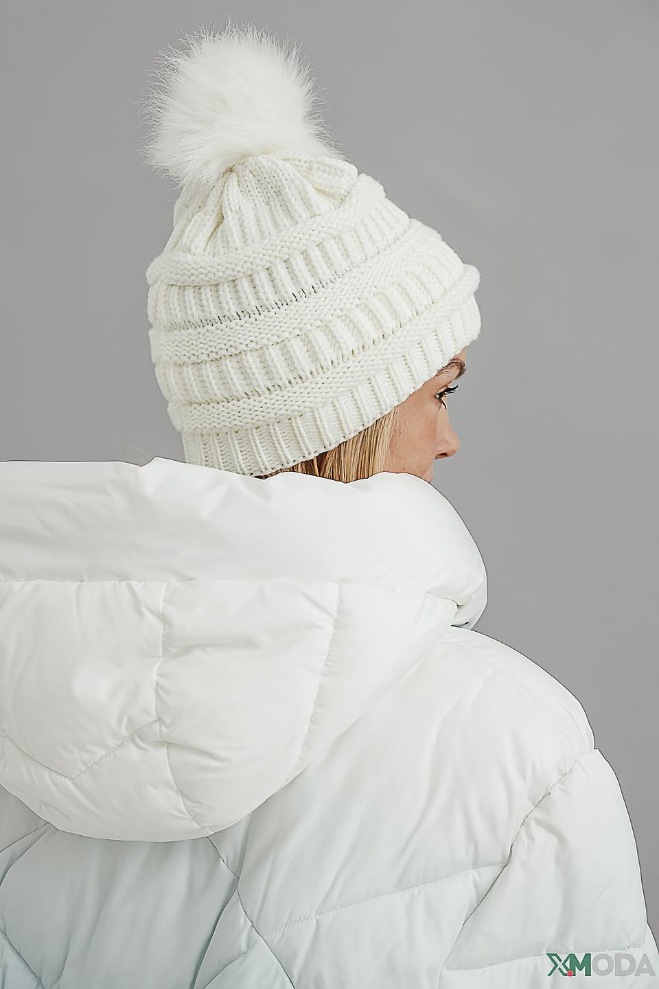Шапка Wegener с помпоном белая