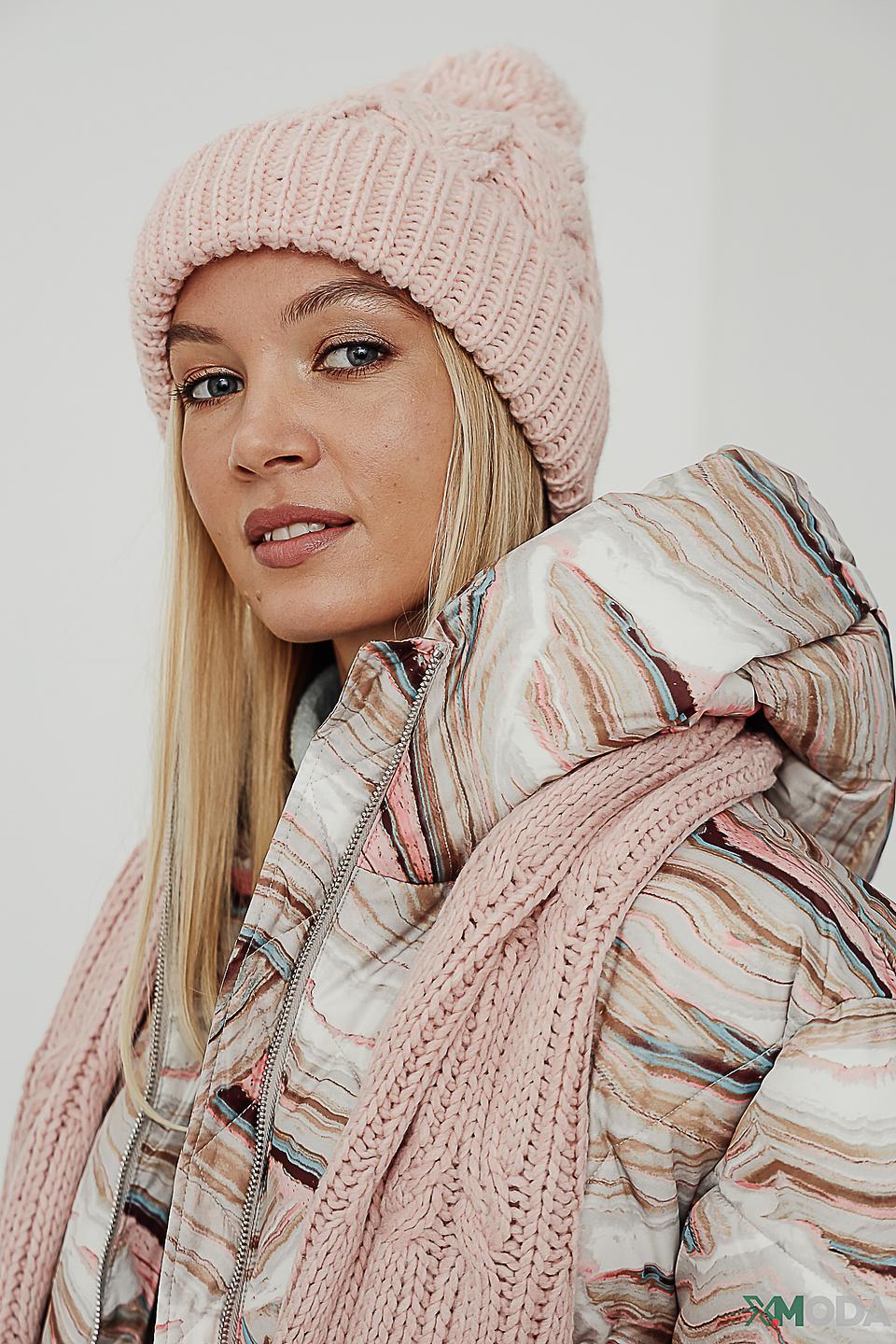 Шапка Seeberger с помпоном розовый