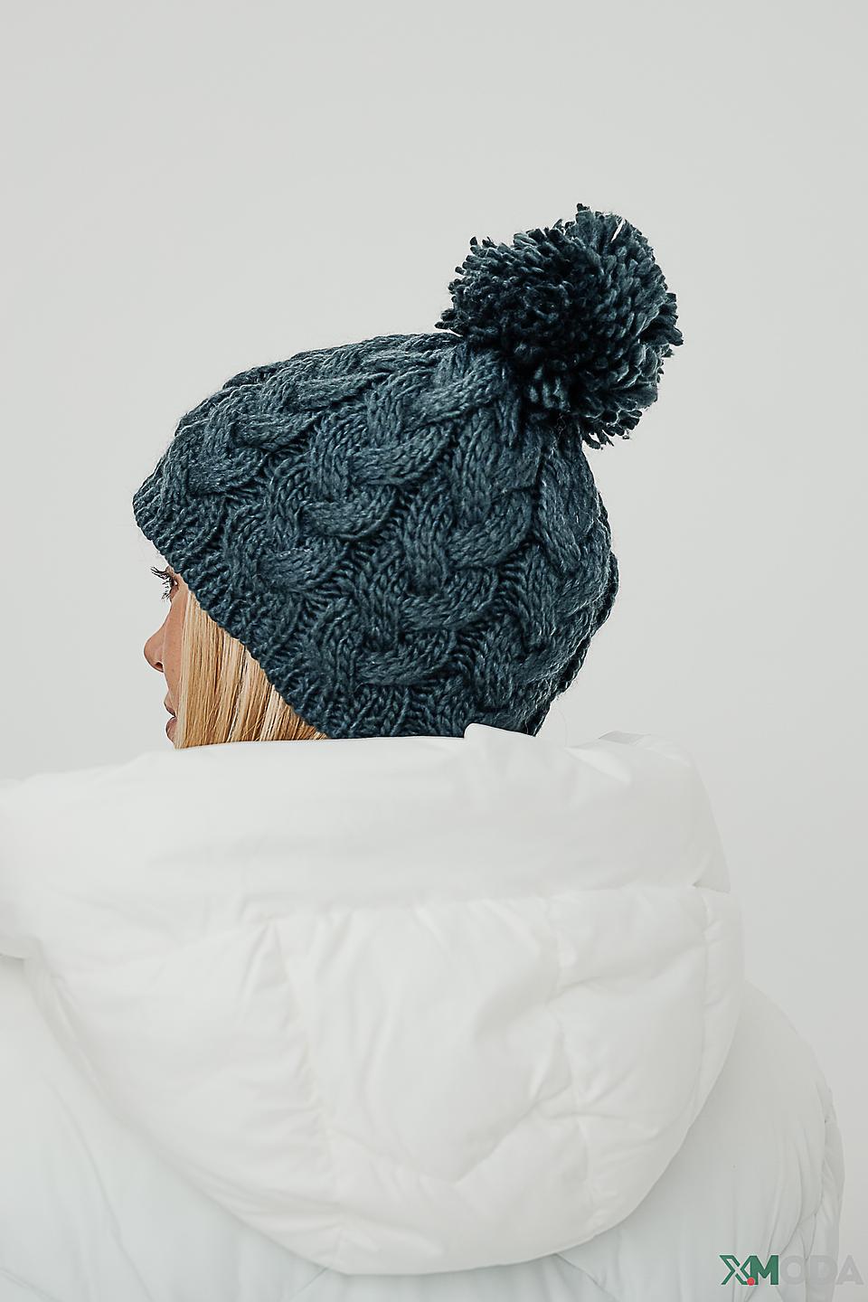 Шапка Seeberger вязаная с помпоном