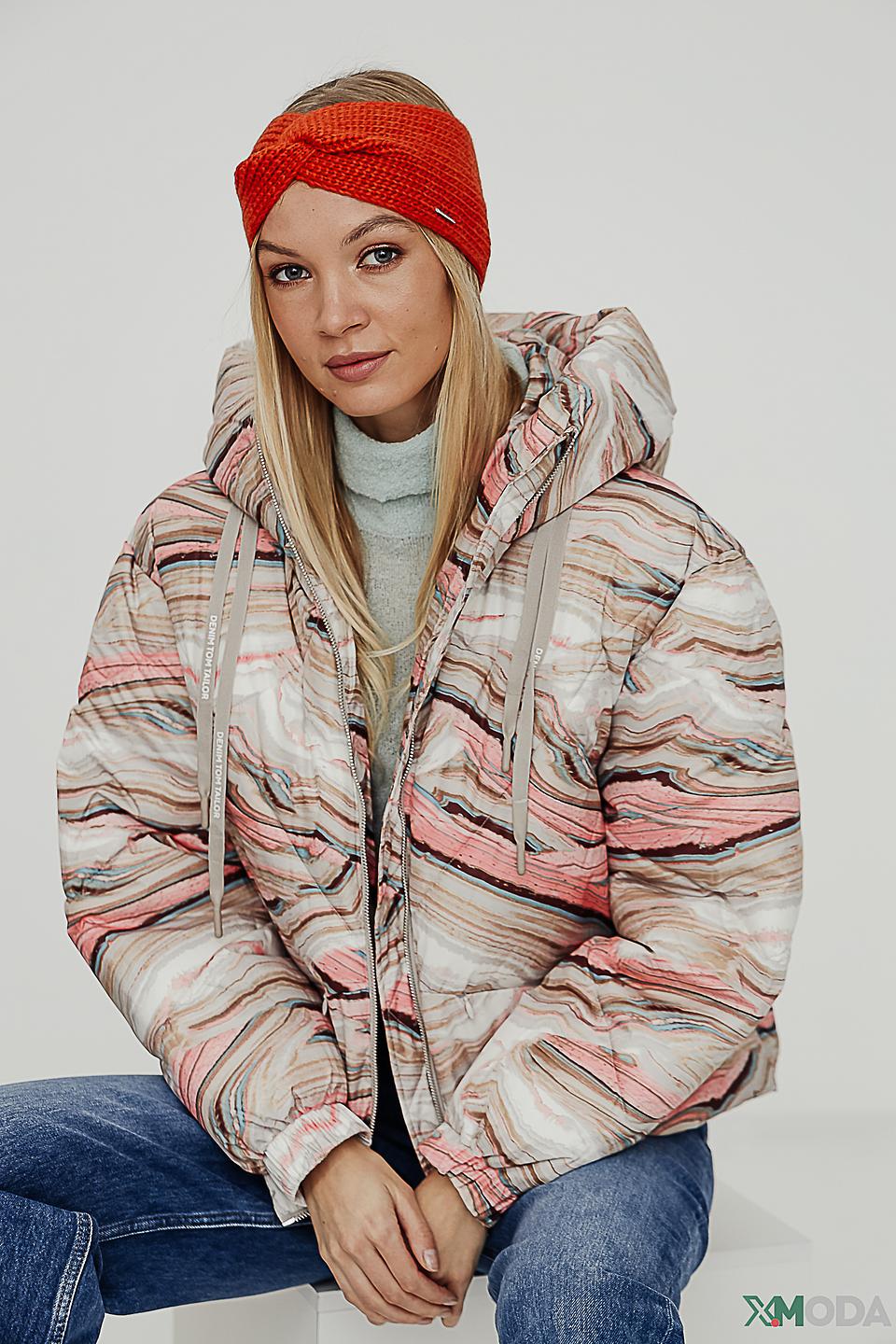 Повязка на голову Wegener алая вязаная