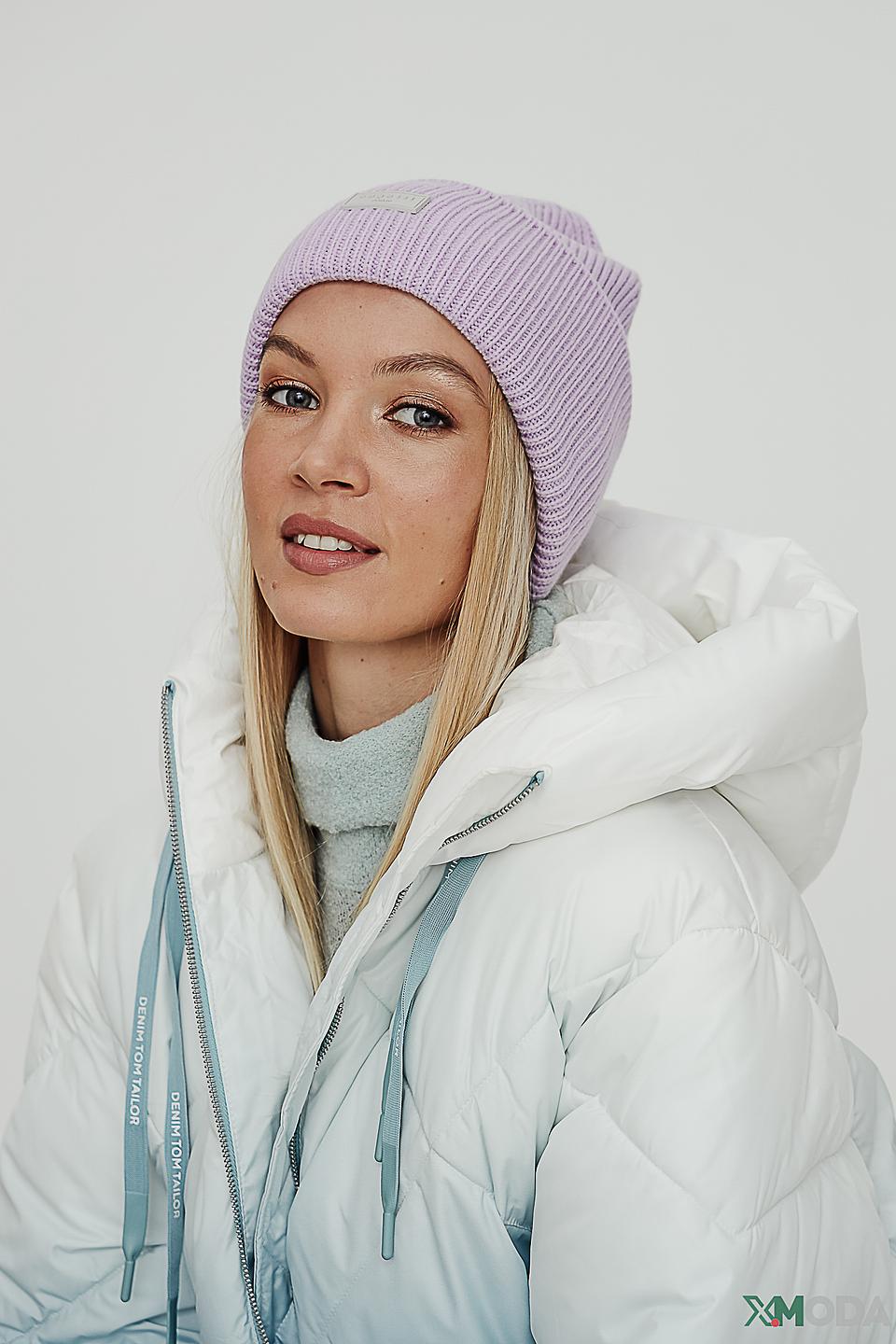 Шапка Bugatti вязаная лавандовая