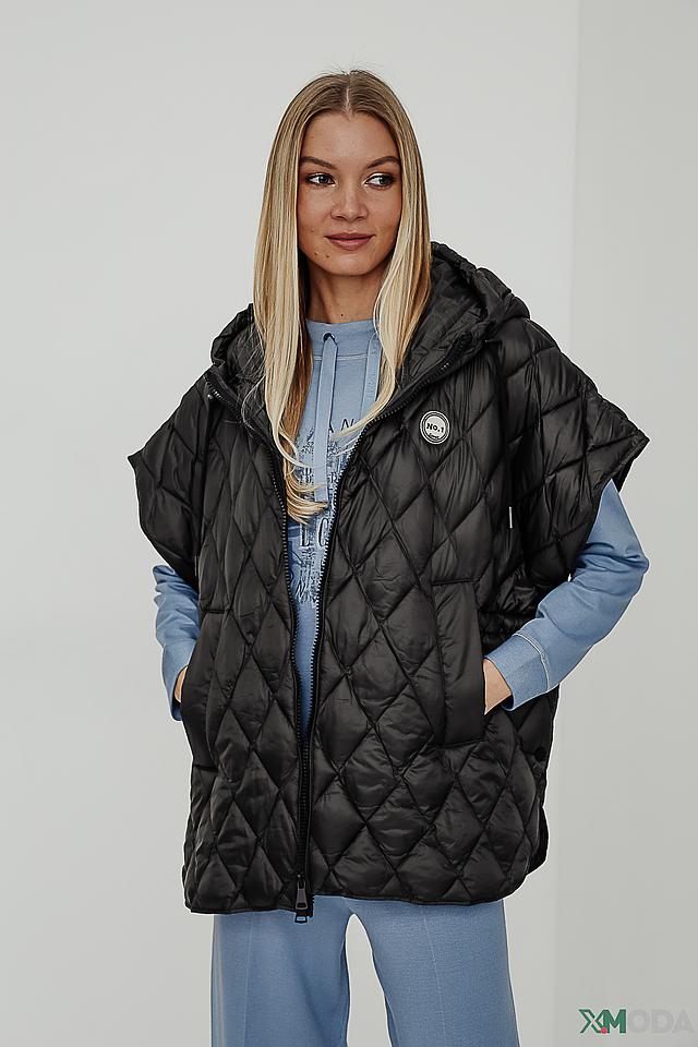 Жилет No.1 Como стеганый черный