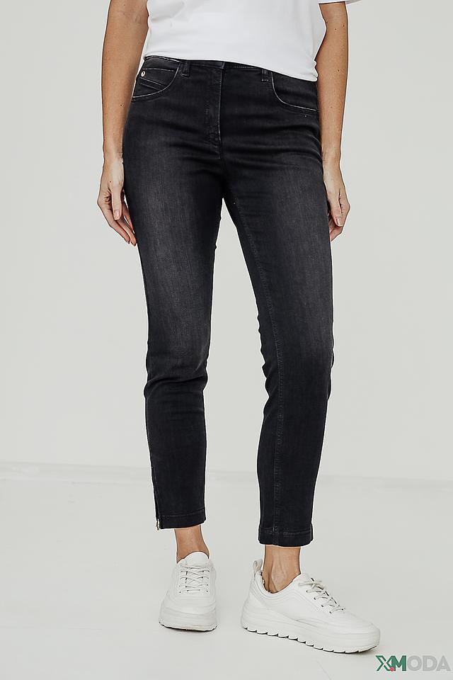 Джинсы Zerres серые с молнией