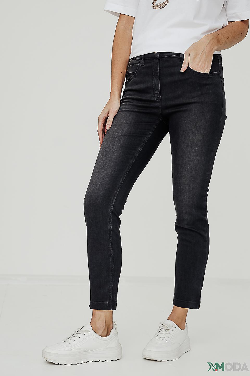 Джинсы Zerres серые с молнией