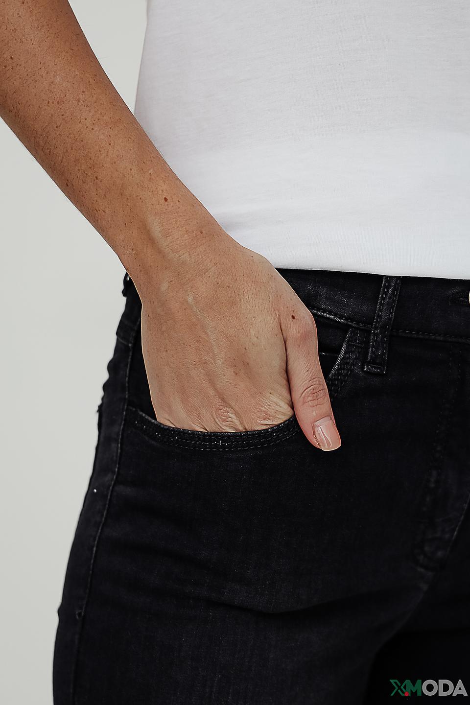 Джинсы Zerres серые с молнией