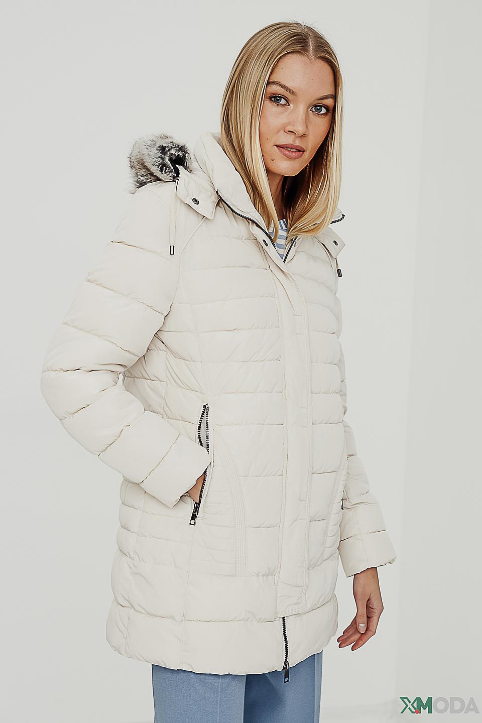 Куртка Lebek стеганая бежевая