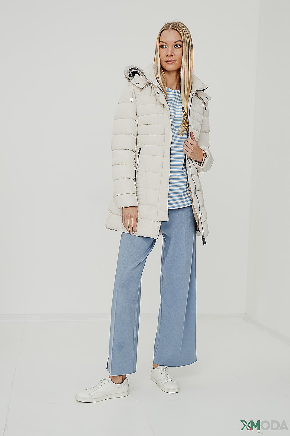 Куртка Lebek стеганая бежевая