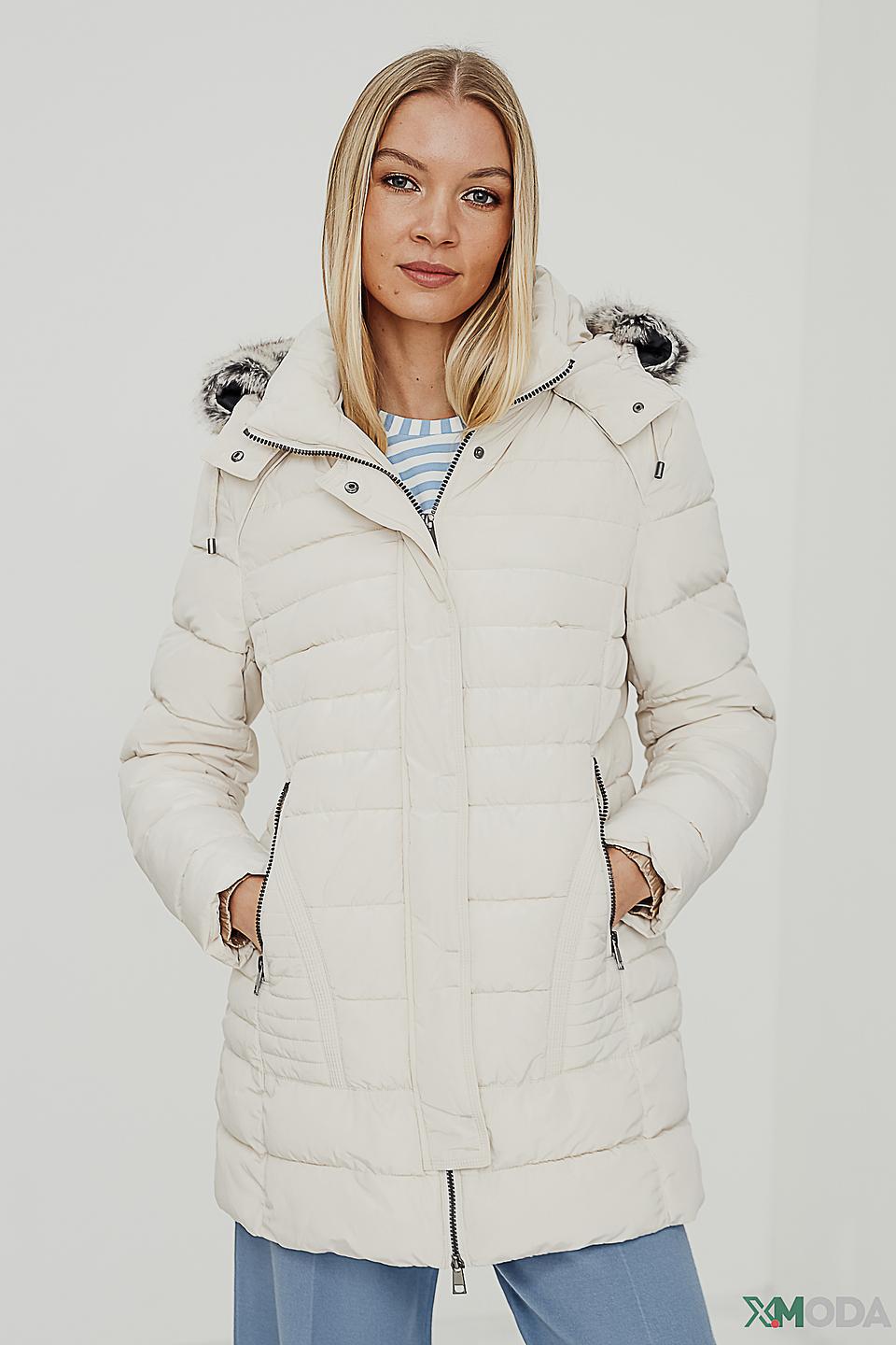 Куртка Lebek стеганая бежевая