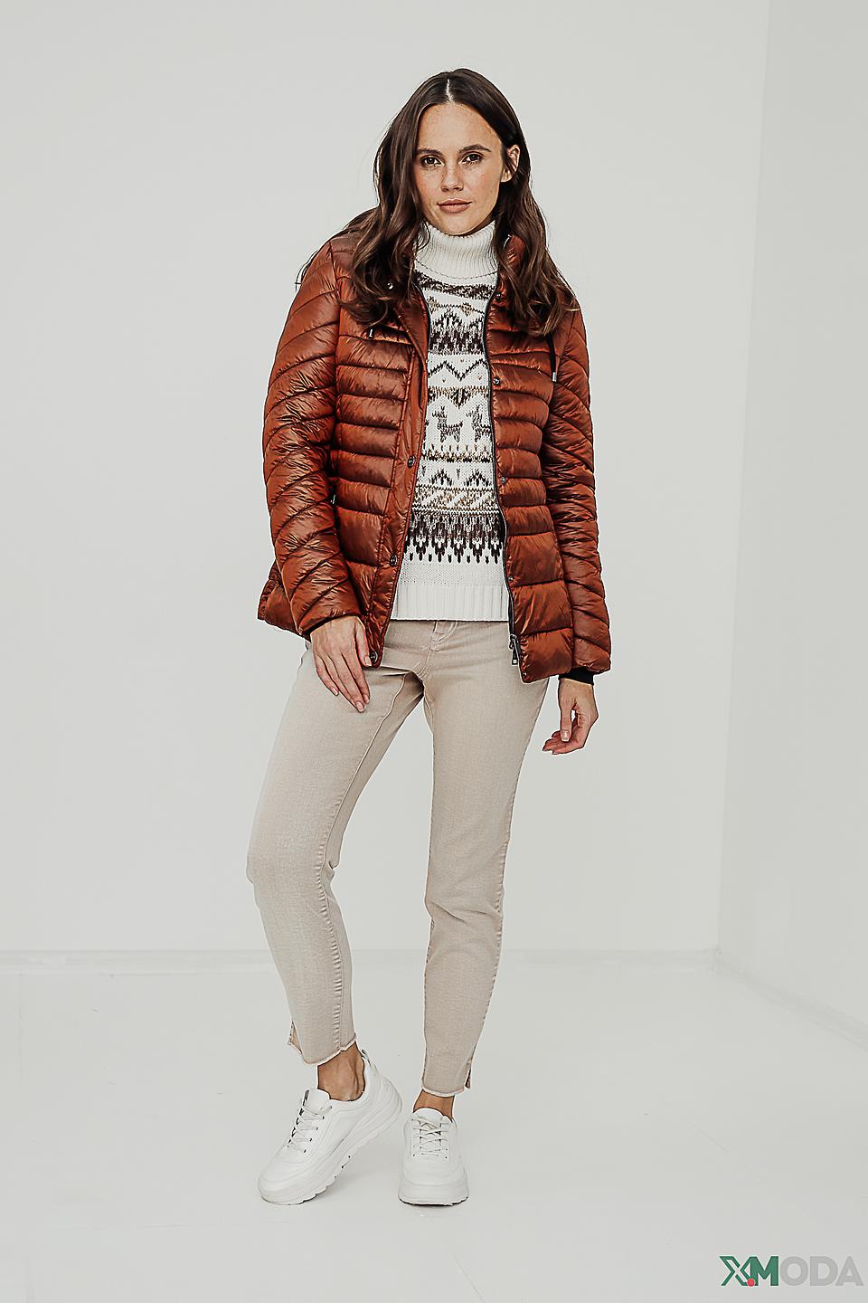 Куртка Lebek стеганая терракотовая