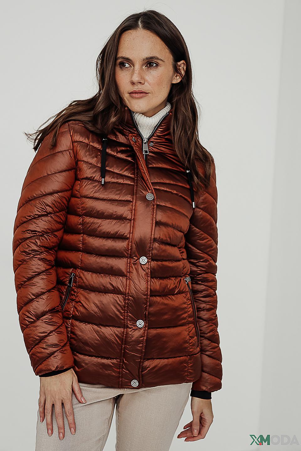 Куртка Lebek стеганая терракотовая