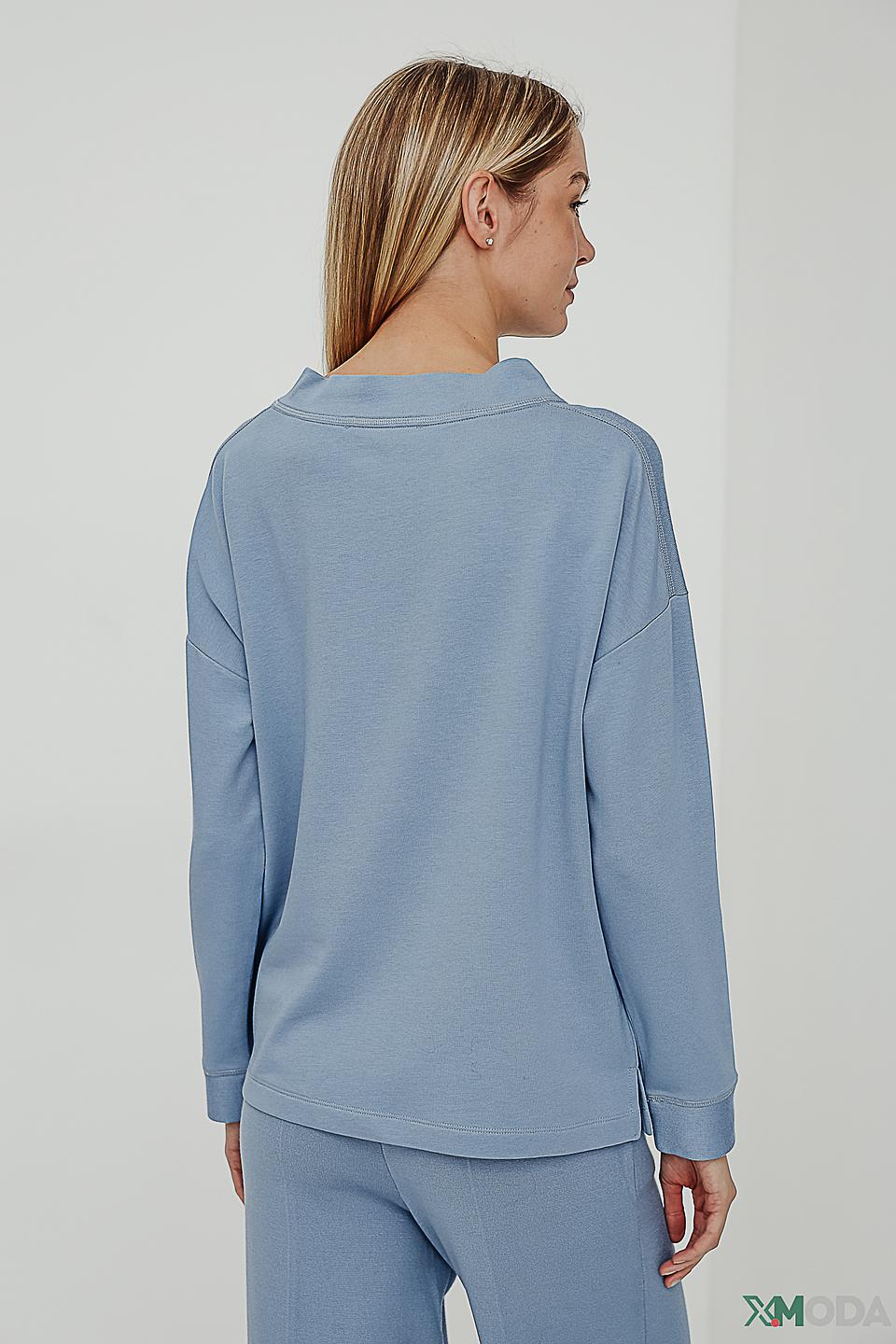 Пуловер Lecomte с принтом Los Angeles голубой