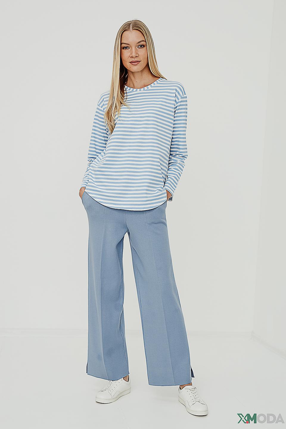 Брюки трикотажные Lecomte голубые