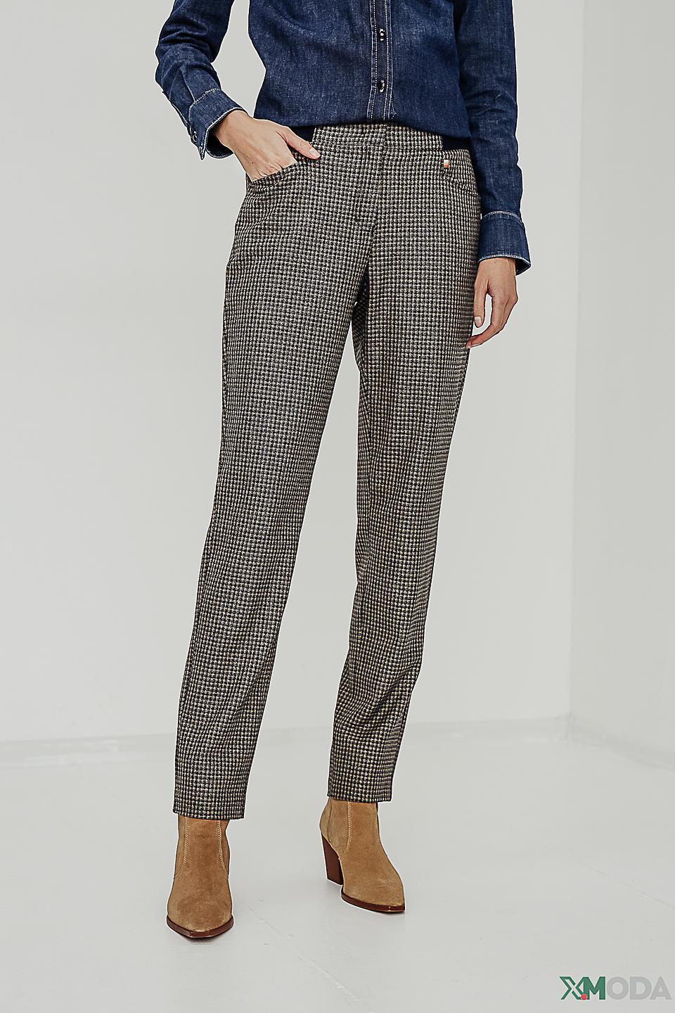 Брюки Ppep. в клетку бежевые