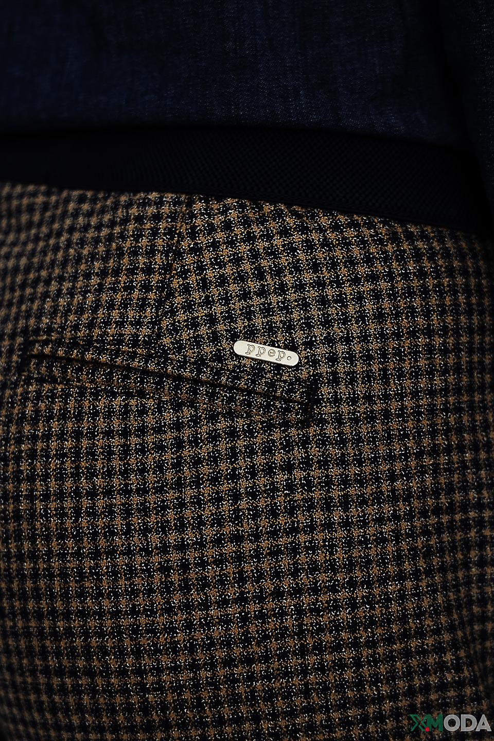 Брюки Ppep. в клетку бежевые