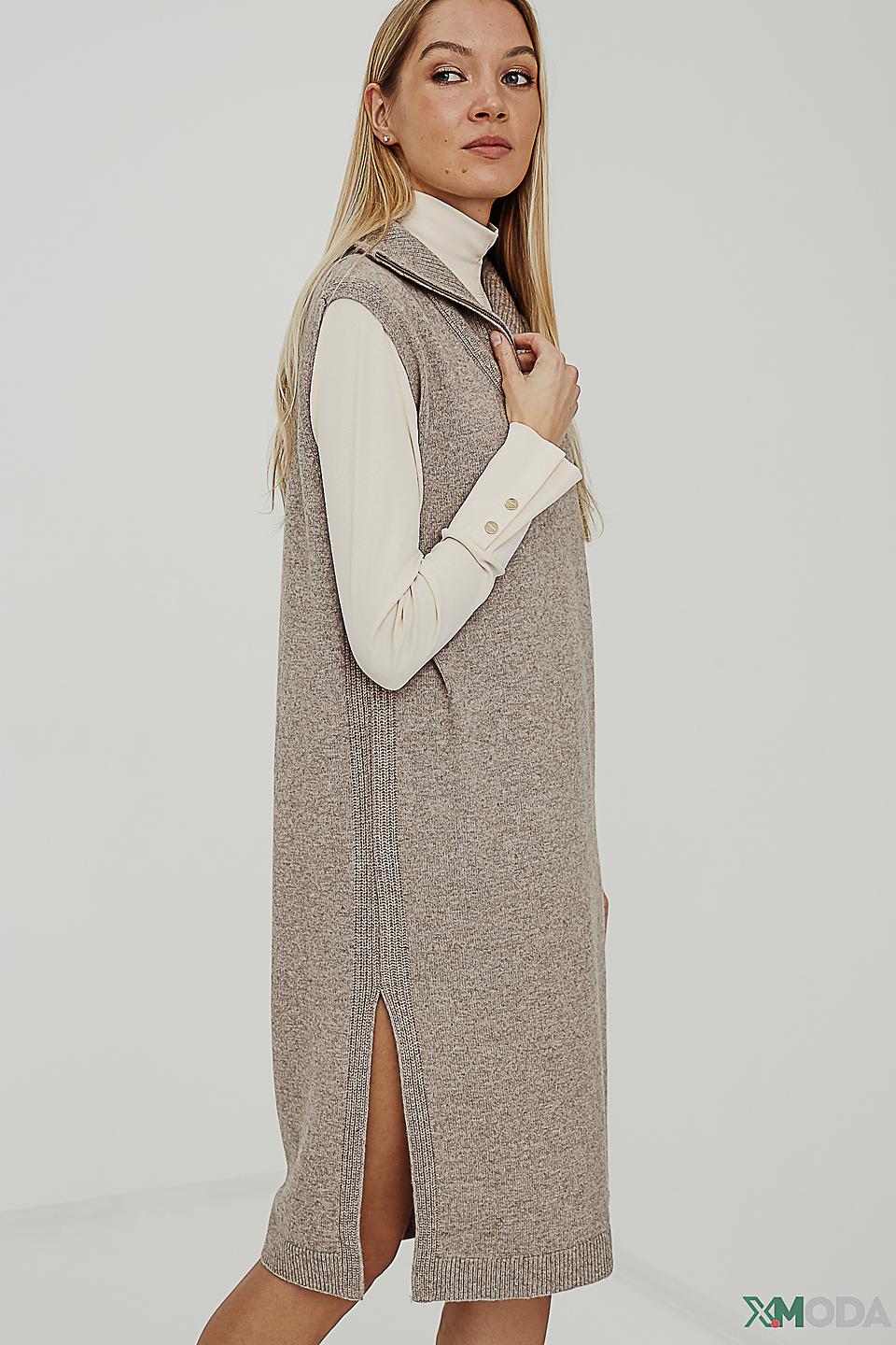 Платье-жилет Oui серое