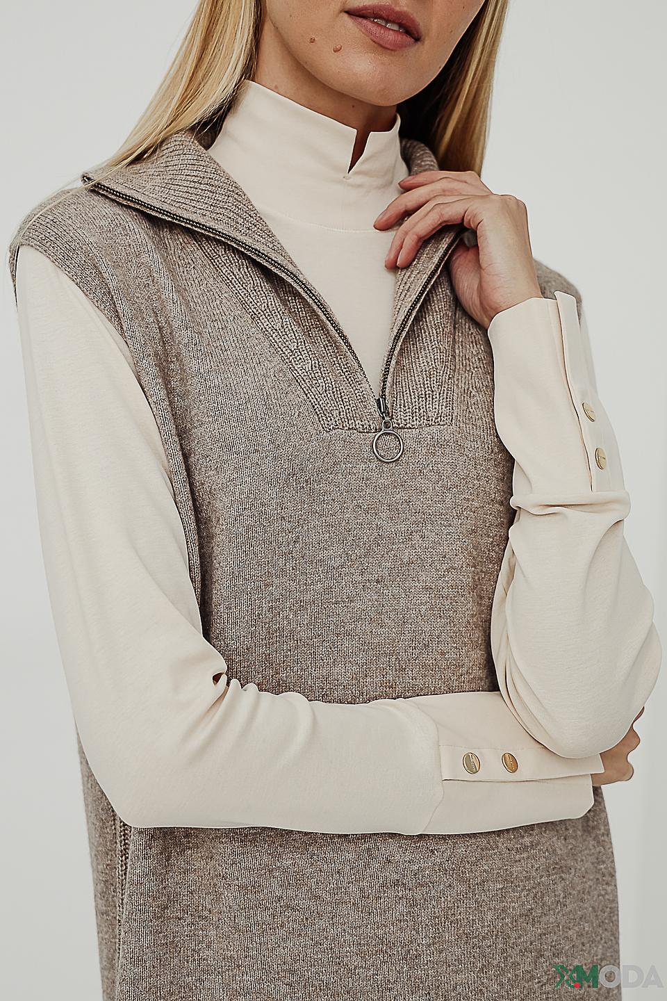 Платье-жилет Oui серое