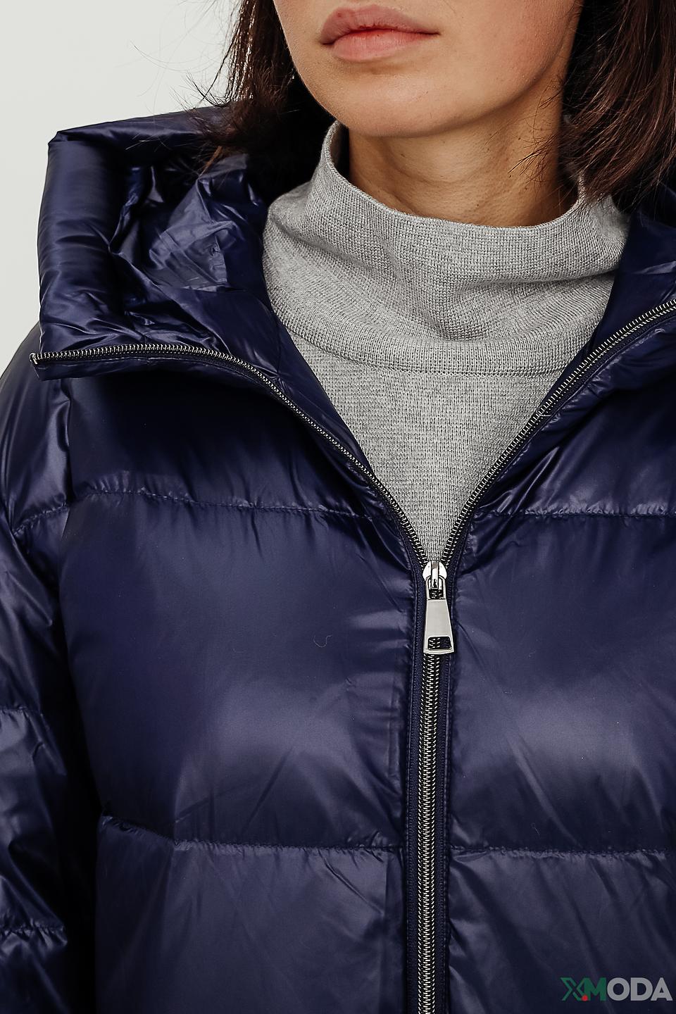 Пальто White Label стеганое синее