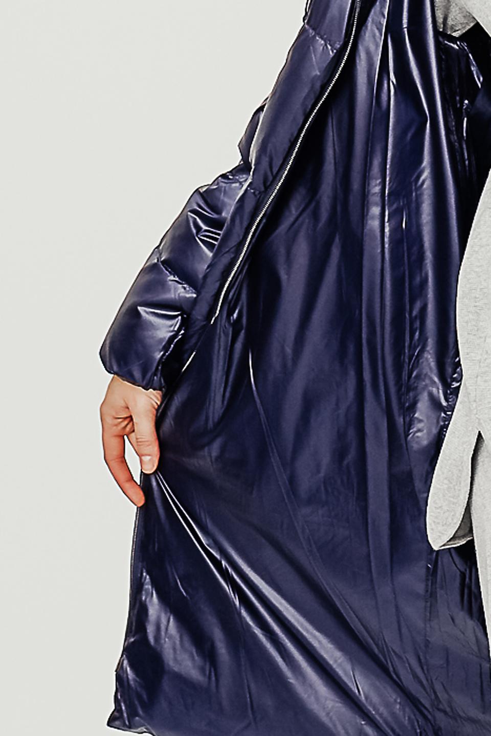 Пальто White Label стеганое синее