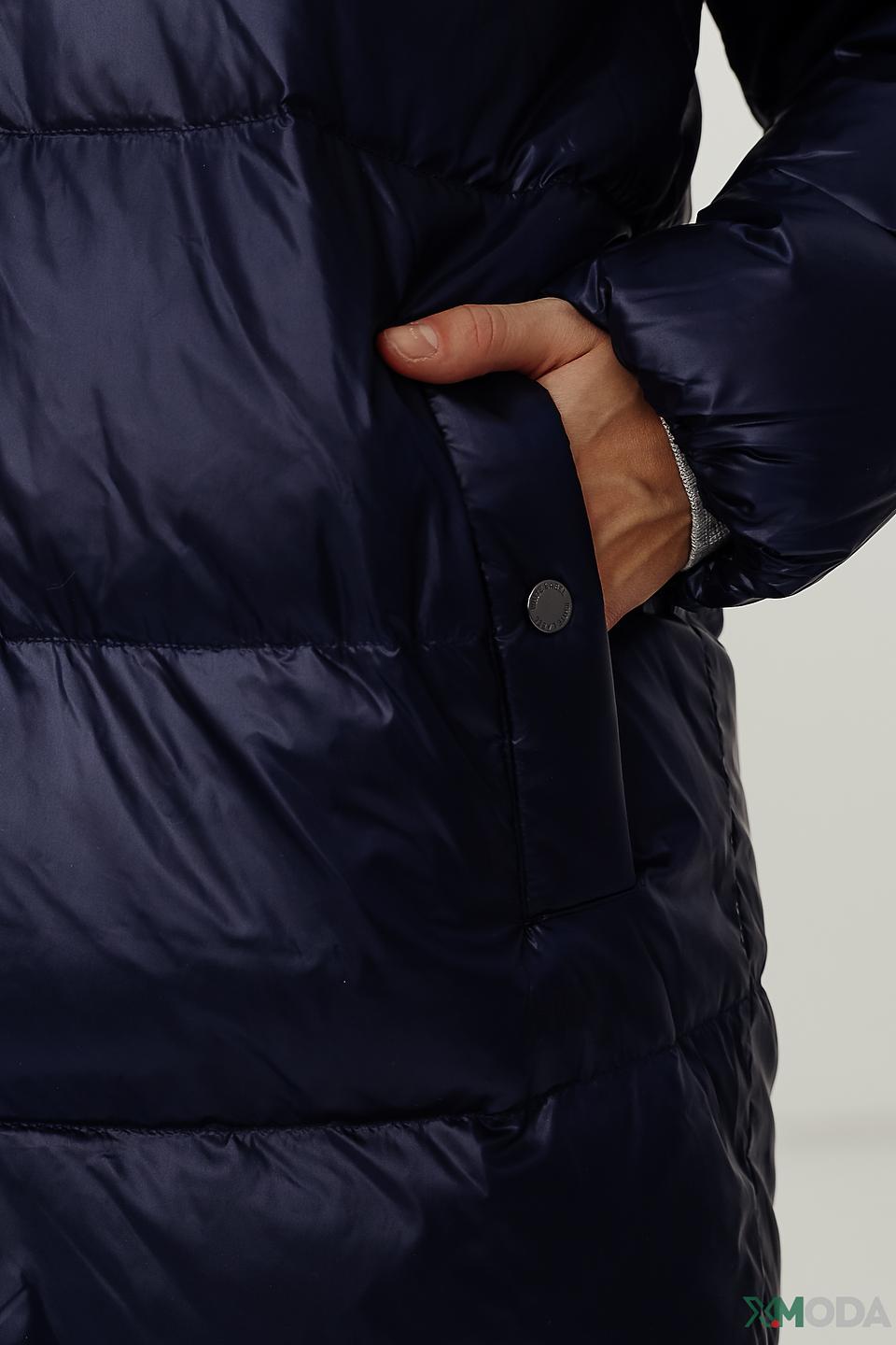 Пальто White Label стеганое синее