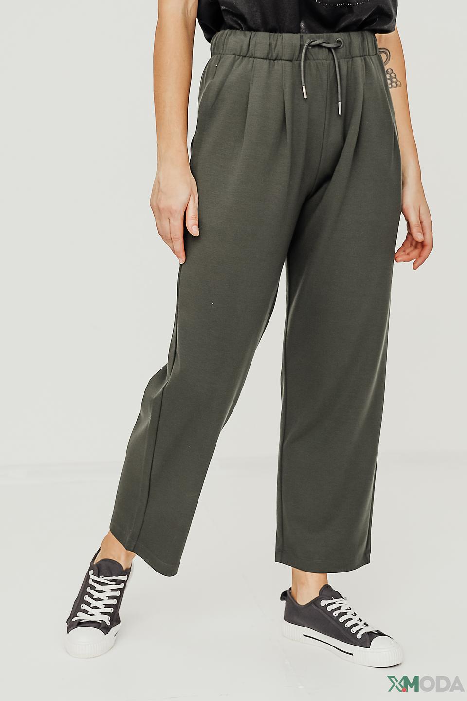 Брюки Margittes хаки с поясом