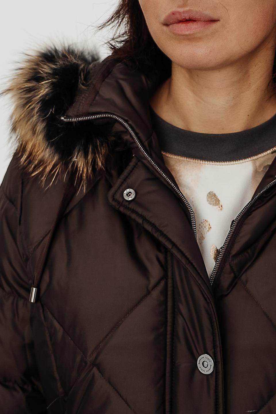 Куртка Lebek стеганая коричневая