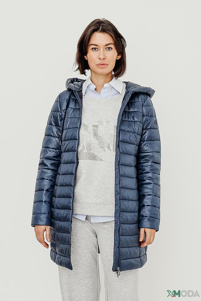 Пальто Bugatti стеганое синее