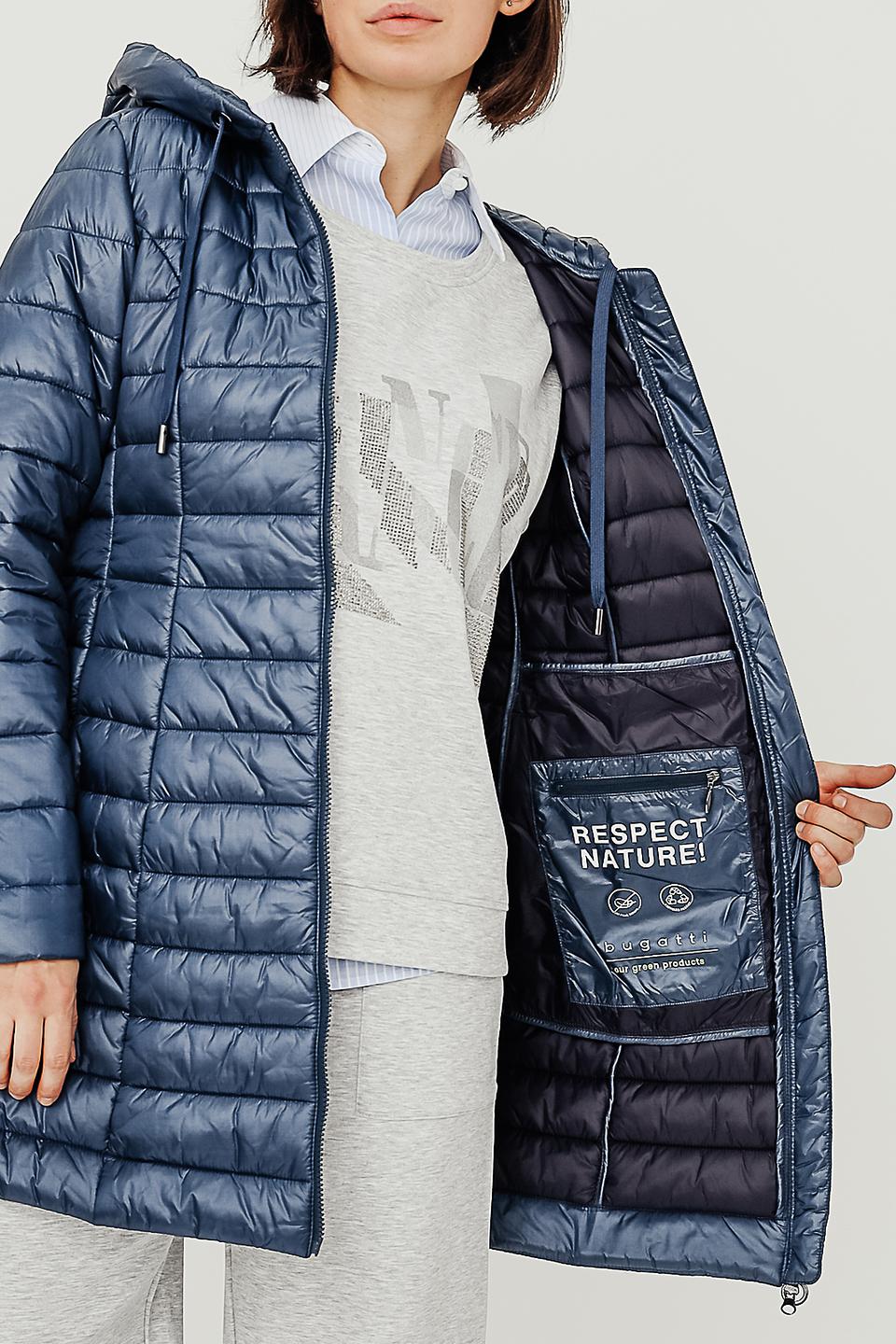 Пальто Bugatti стеганое синее