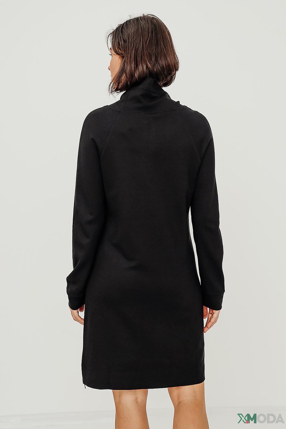 Платье Lisa Campione черное с капюшоном