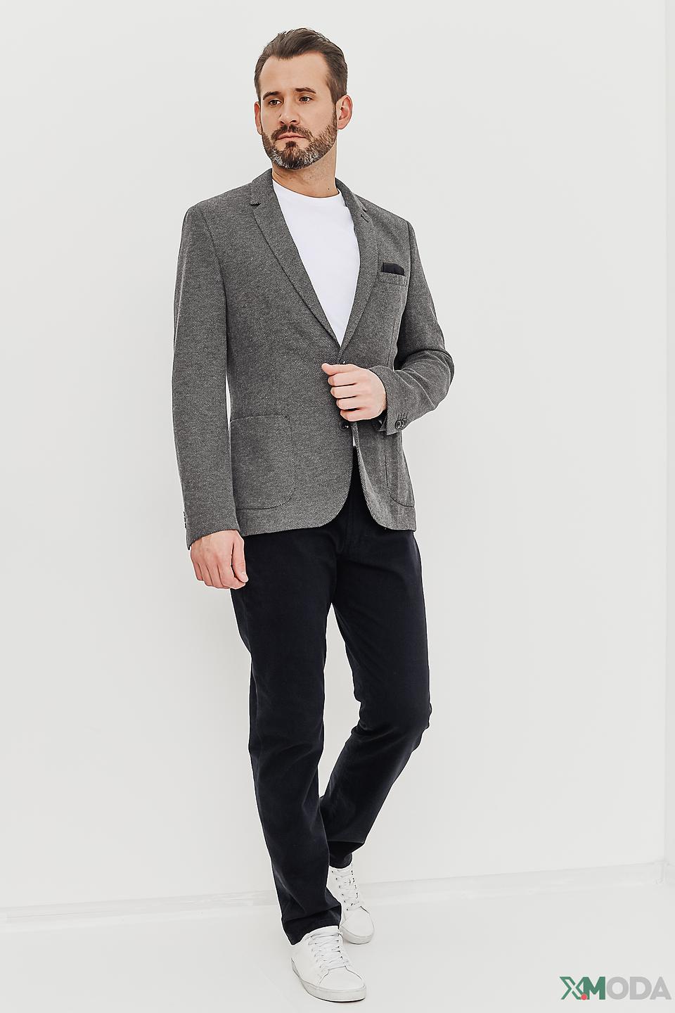 Пиджак Calamar серый в клетку