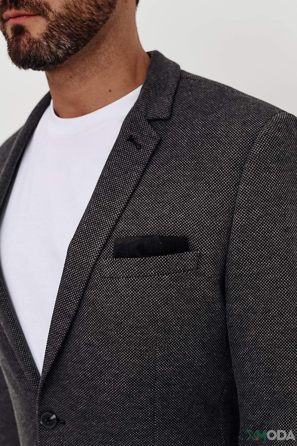 Пиджак Calamar серый в клетку