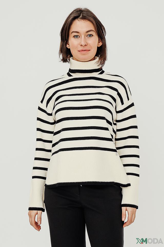 Водолазка Apart в полоску кремовый