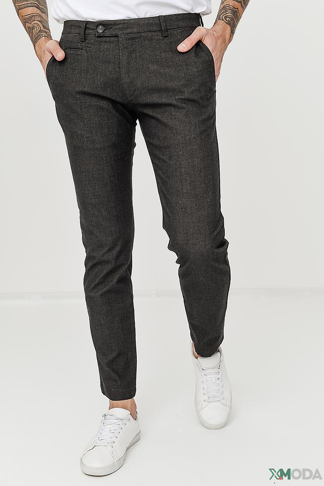 Брюки Bugatti серые текстурные