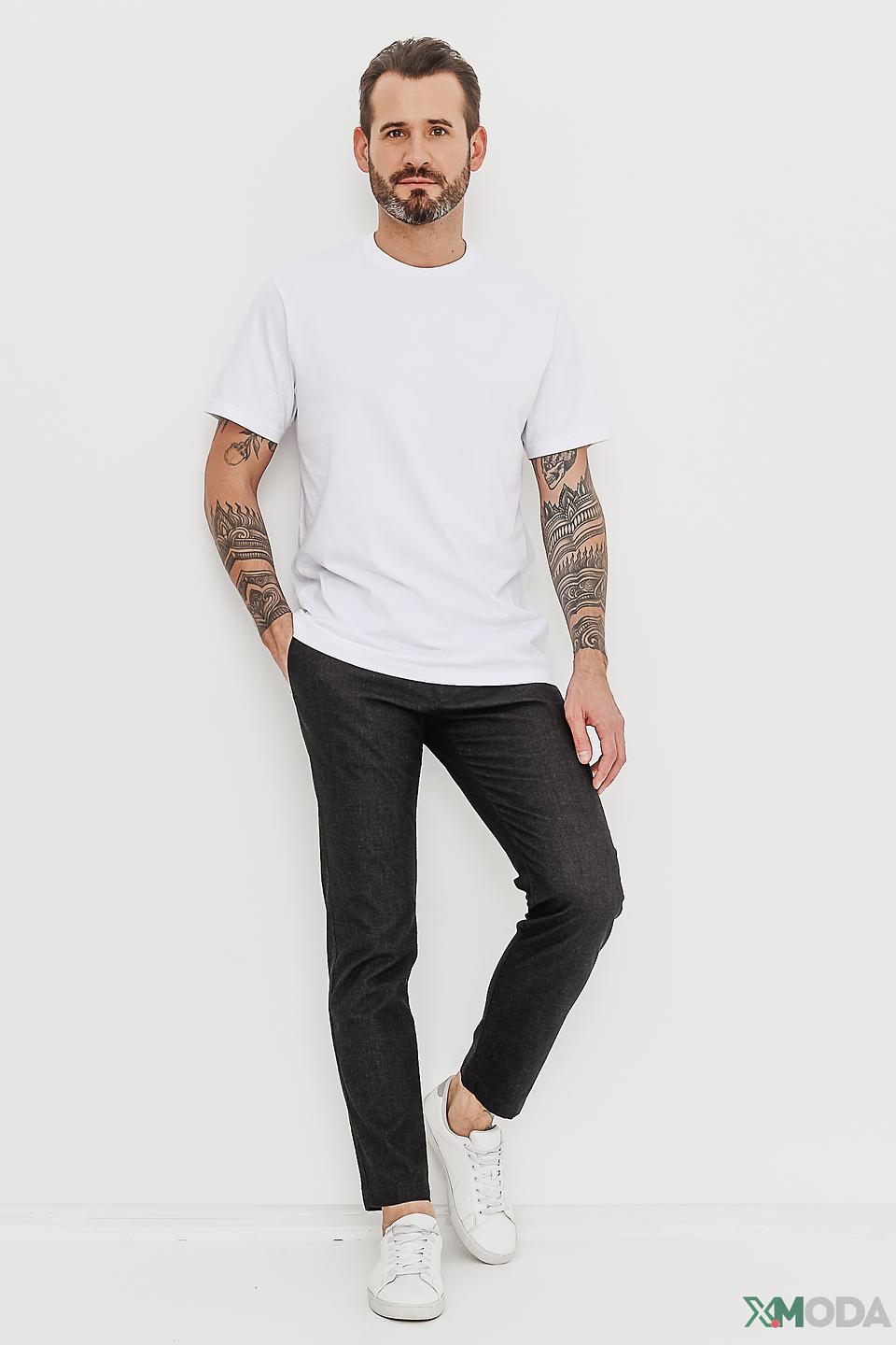 Брюки Bugatti серые текстурные