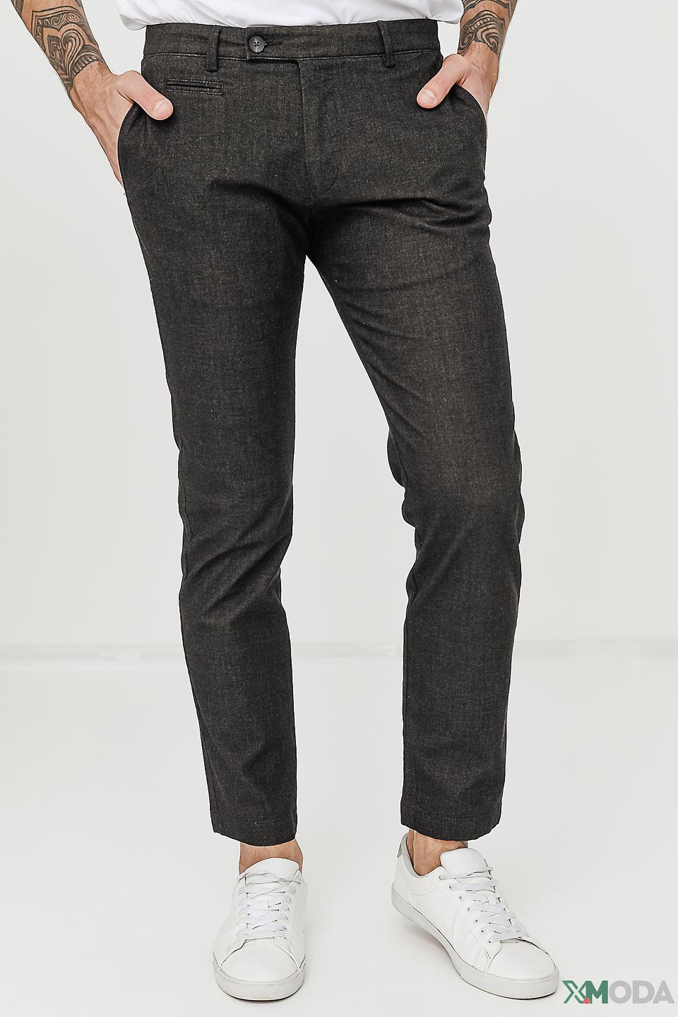 Брюки Bugatti серые текстурные