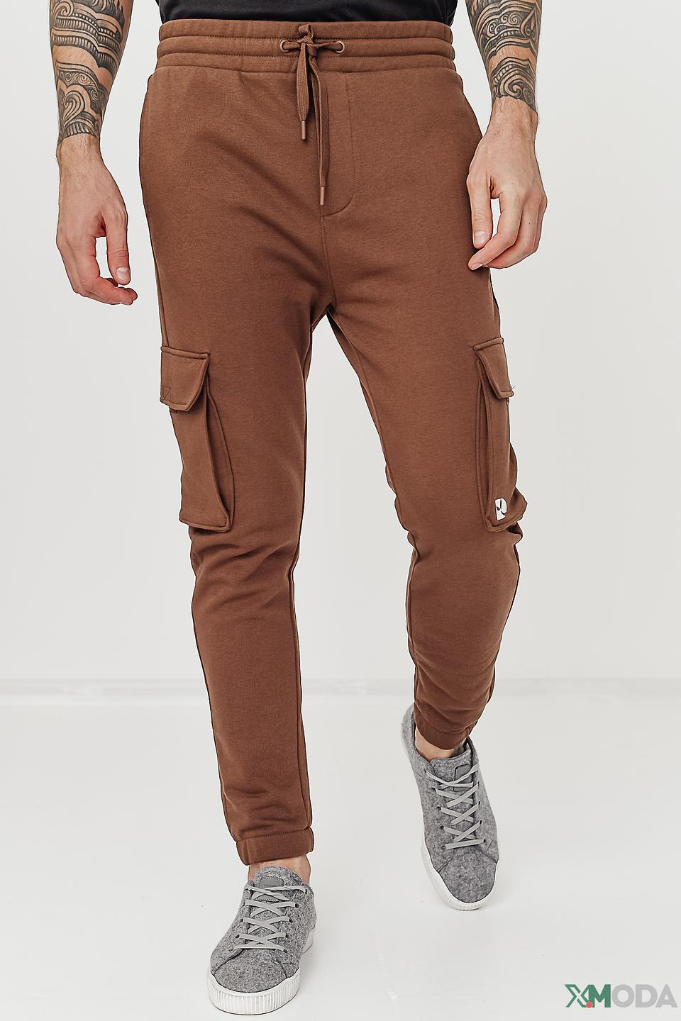 Спортивные брюки Tom Tailor коричневые