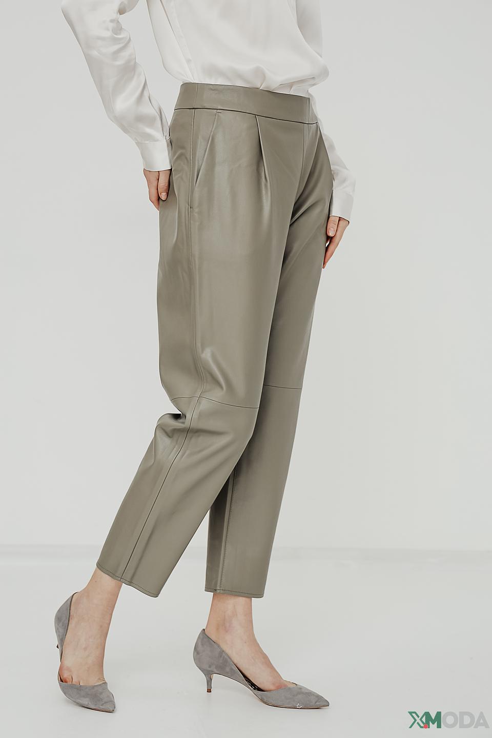 Брюки Taifun экокожа хаки