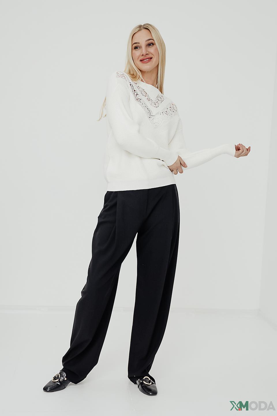 Брюки Emporio Armani чёрные широкие