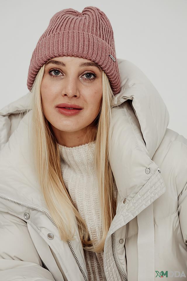 Шапка Wegener вязаная розовая