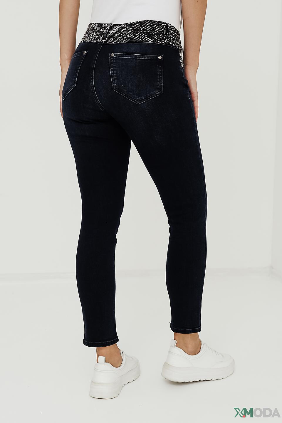 Джинсы Tuzzi с кристаллами чёрные