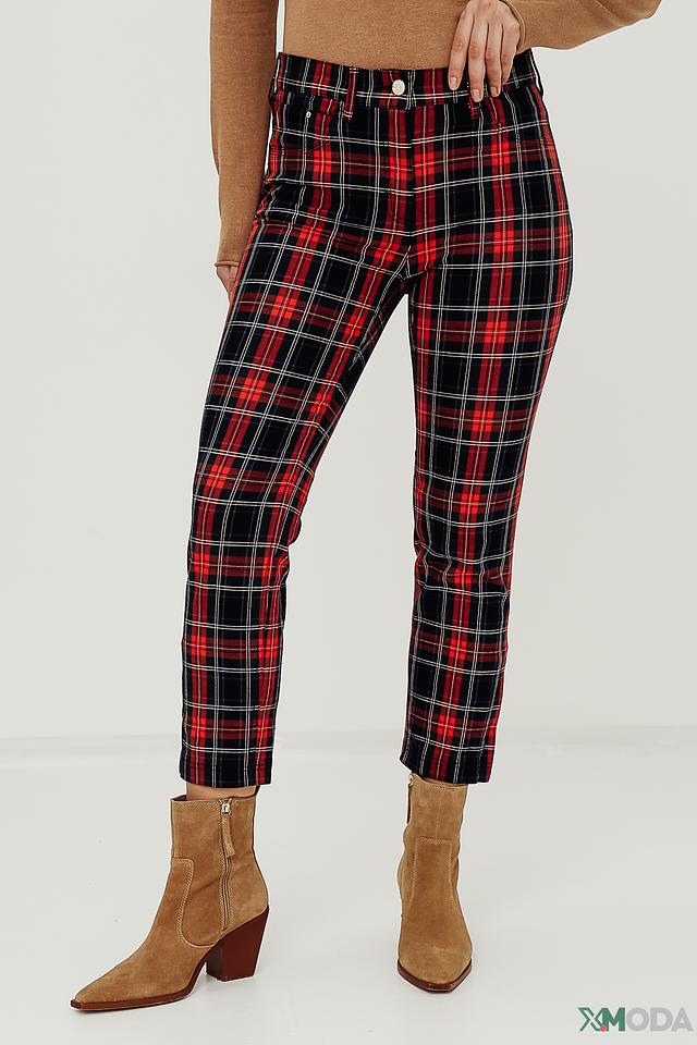 Брюки Zerres в клетку красная