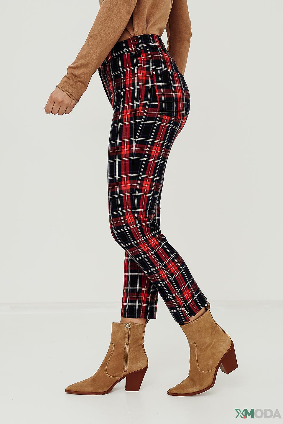Брюки Zerres в клетку красная