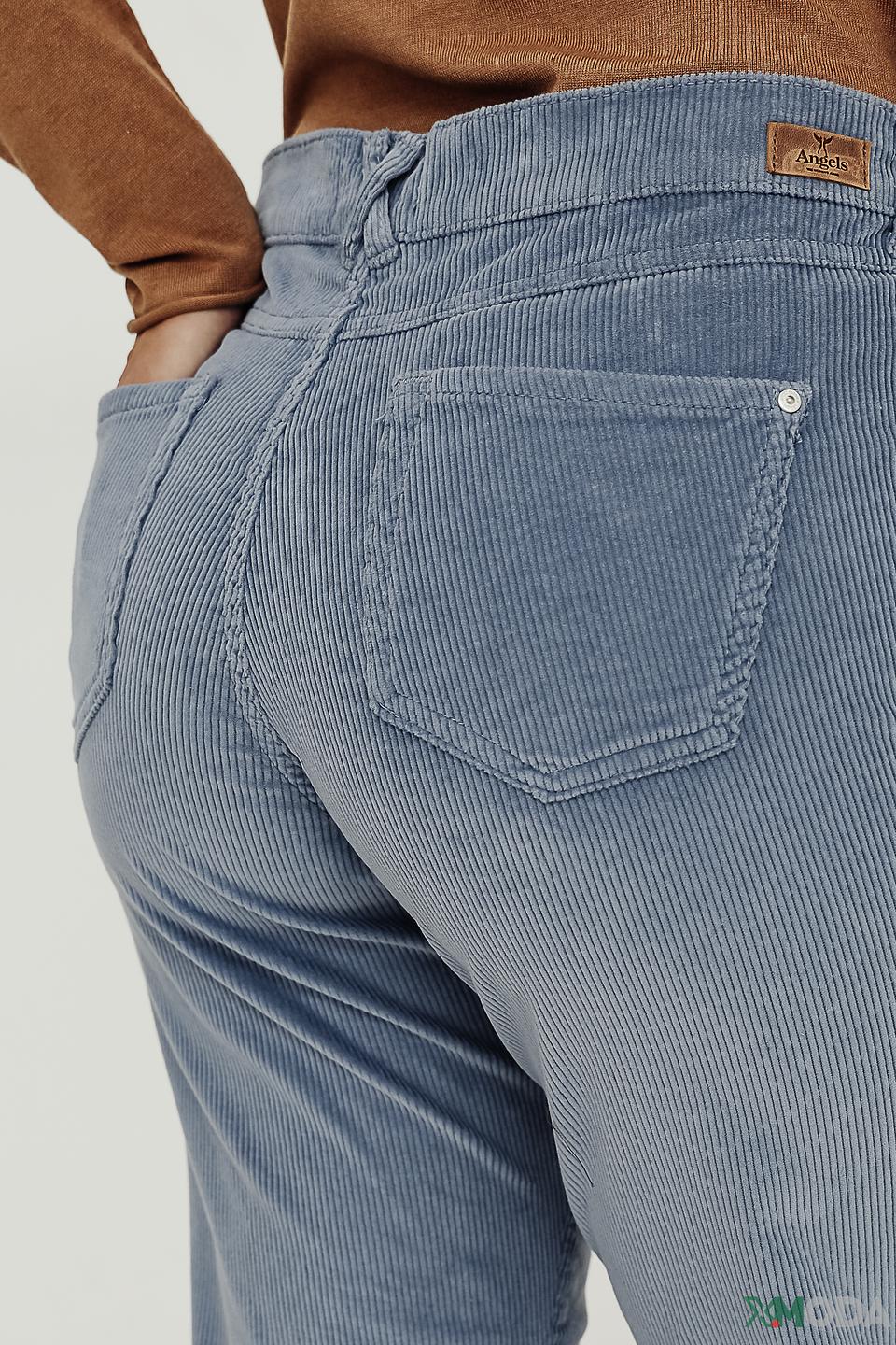 Брюки Angels в полоску голубой