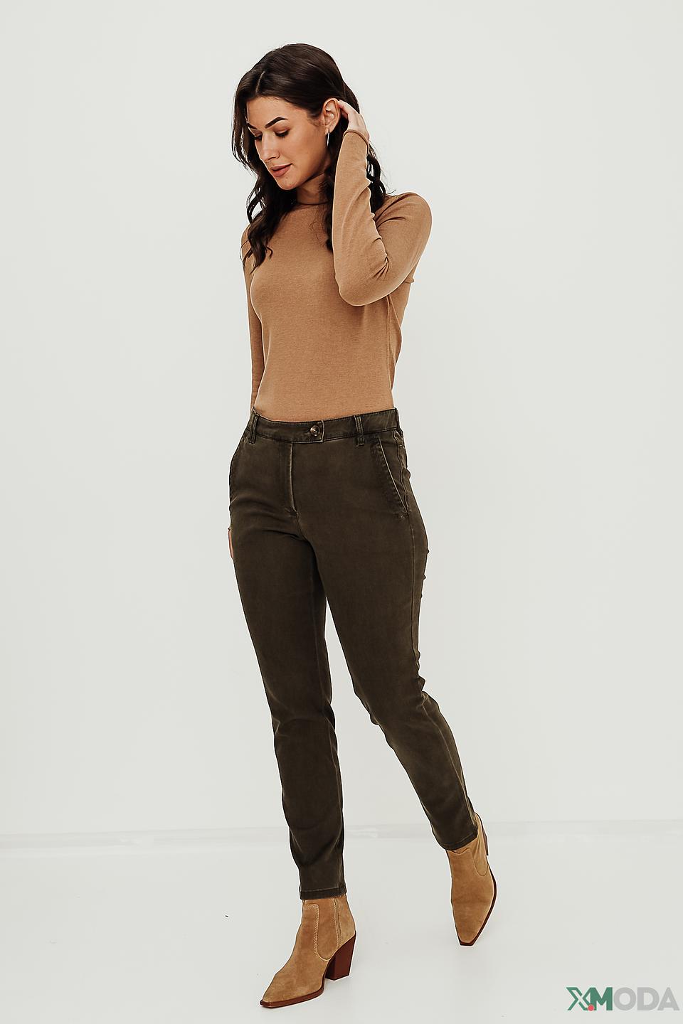 Брюки Zerres хаки с поясом