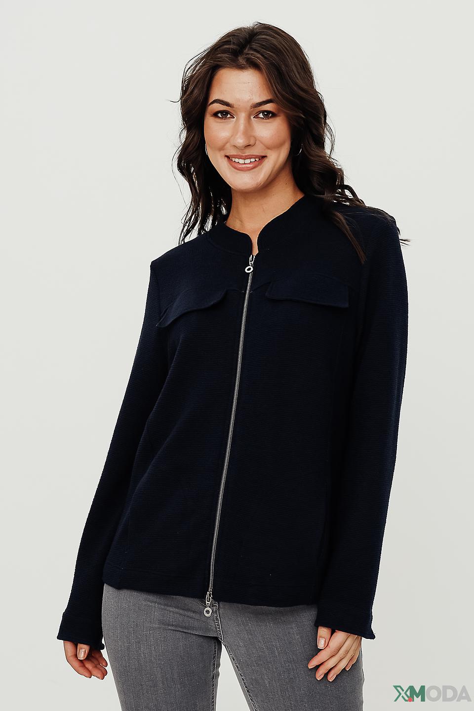 Жакет Erfo на молнии тёмно-синий