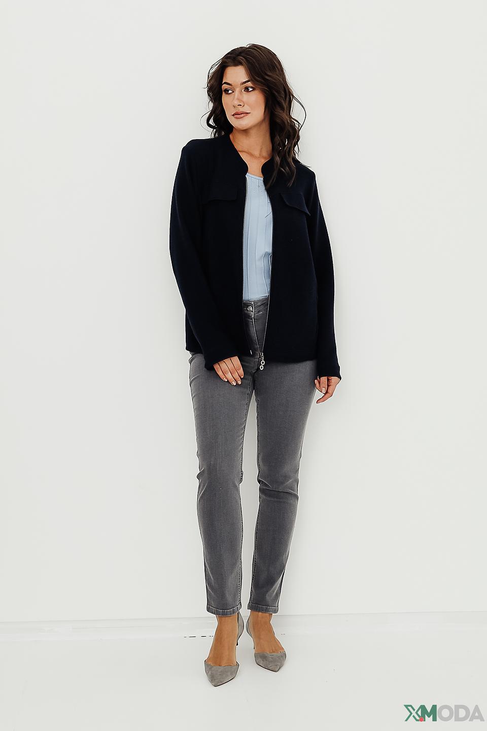 Жакет Erfo на молнии тёмно-синий