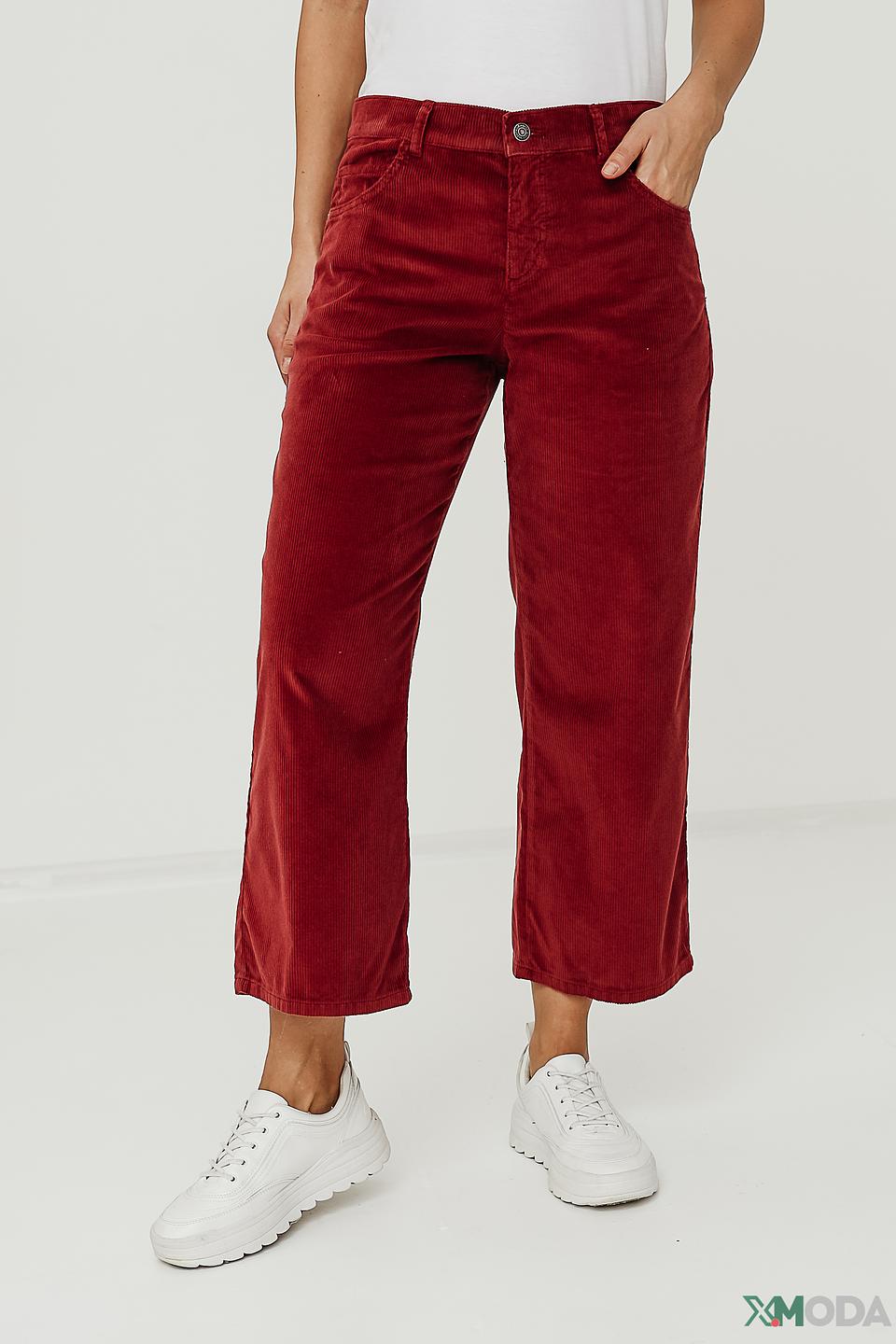 Брюки Angels вельветовые бордовые