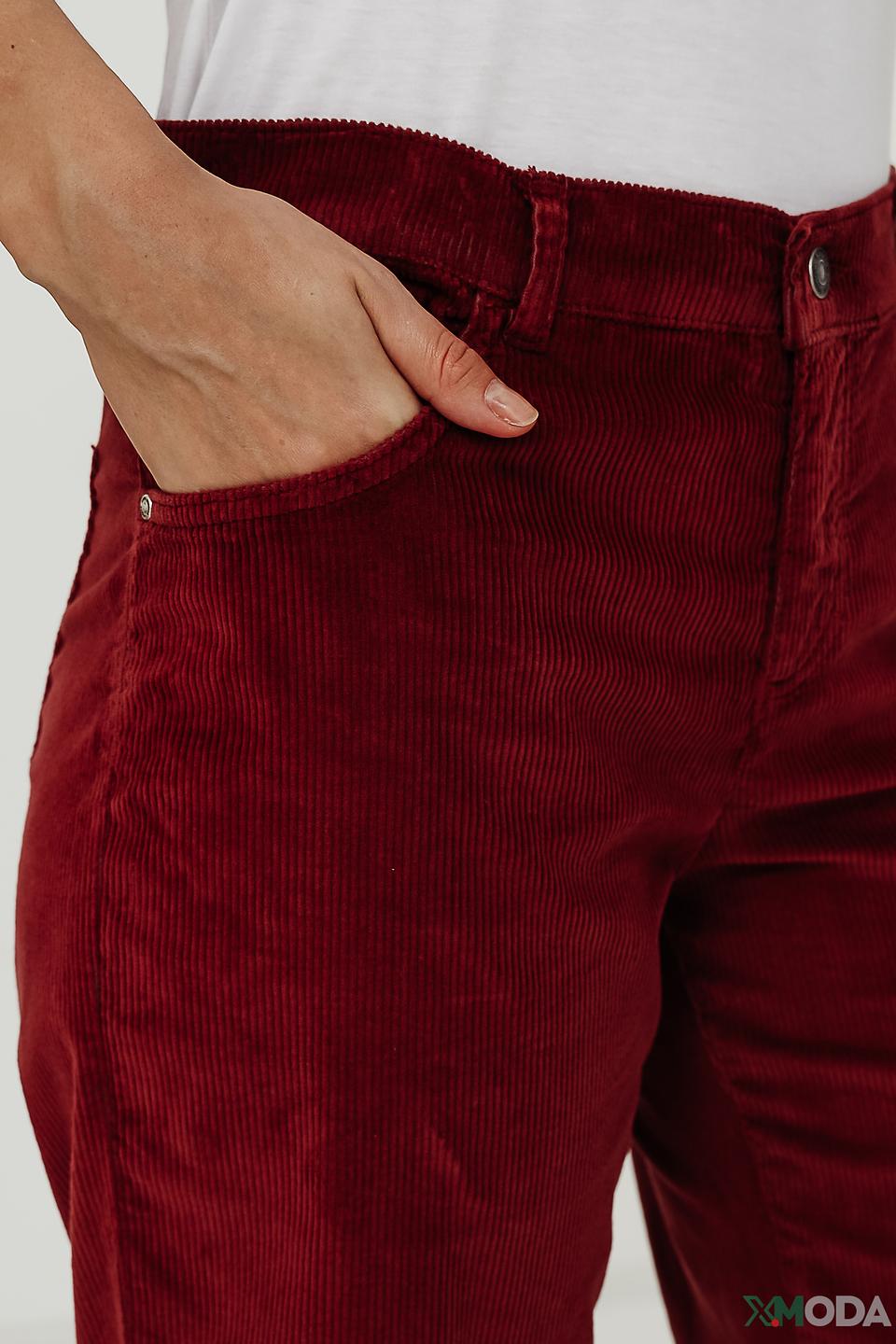 Брюки Angels вельветовые бордовые