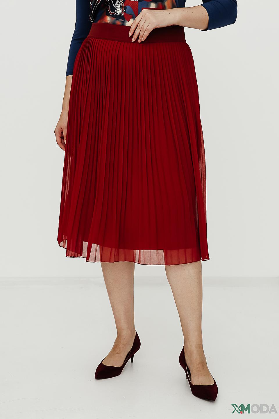 Юбка Lebek плиссированная винная