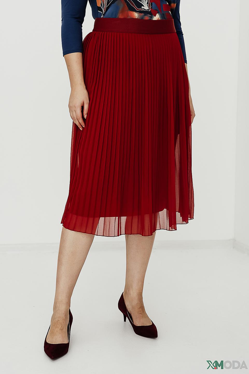 Юбка Lebek плиссированная винная
