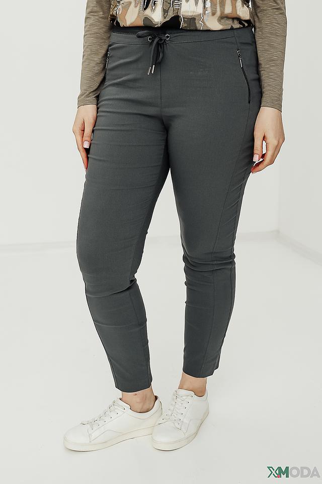 Брюки Via Appia серые с молниями